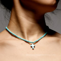 Shangjie OEM Cross Cross Clavicle Short Small Turquesa Collar Joya Collares